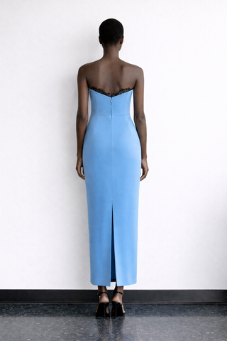 Delphine Midi Elbise - Mavi