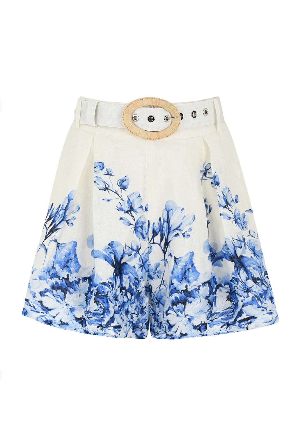 Chloris Keten Şort - Mavi